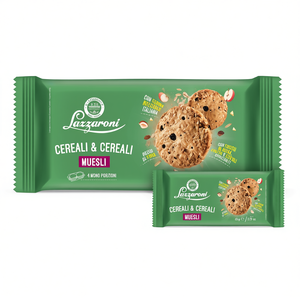 Muesli Seco Integral Horneado Lazzaroni 260g, Paquete Familiar de 11 Piezas Bajo en Grasa para Desayuno de Adultos - Product Image 2