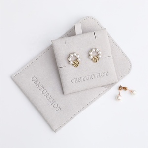 PUPPYSEW Microfiber Jewelry Bag with Insert Pad Velvet Jewelry Pouch with Insert Jewelry Packaging Bag With Logo - Product Image 3