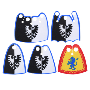 Moc Stof Adelaar Cape Bouwstenen Middeleeuws Militair Kasteel Rode Leeuw Ridders Minifigs Accessoires Soldaten Mantel Bakstenen Speelgoed - Product Image 1