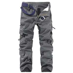 Pantalon <span class=keywords><strong>Cargo</strong></span> Homme, Multi-Poches, Droit, Décontracté, Vêtements d'Extérieur avec Fermeture Éclair, Pantalons de Jogging Urbains pour Hommes - Product Image 5