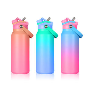 ขวดน้ำเก็บความร้อนสแตนเลส2-in-1ผนังสองชั้นพร้อมฝาปิดปากกว้างโรงเรียนกลางแจ้งทัวร์ขายส่ง - Product Image 4