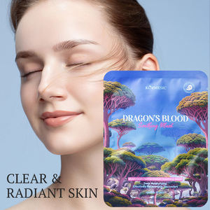 KORMESIC Vente en gros Masque facial en feuille apaisant à la fermentation de champignon Sang de Dragon végétalien 25ml, raffermissant, éclaircissant et liftant - Product Image 1