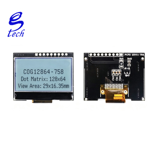 128*64 จอแสดงผล LCD SPI 3.3V COG โมดูล 12 พินบัดกรี LCM ST7567 หน้าจอสีดำสีขาว - Product Image 4