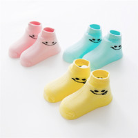 Chaussettes sourire de haute qualité pour enfants respirant décontracté Jacquard imprime mince Crew Style bonne qualité bas d'hiver pour garçons