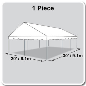 Celina reklam gölgelik fuar çadırı açık 20ft x 30ft (6.1m x 9.1m) sadece çadır üst - Product Image 4