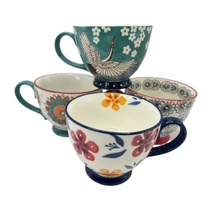 Factory Custom OEM 14 oz Under Glaze Color Handpainted Ceramic <b>Cup</b> Soup <b>Cups</b> Handmade Coffee Mug Tea <b>Cup</b> <b>Set</b> - Product Image 6