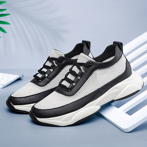 Calzado Deportivo de Verano 2026 para Hombre, con Aumento de Altura Invisible, Punta Redonda, Color Sólido, Tacón Plano - Product Image 4