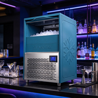 Machine à glaçons commerciale en acier inoxydable, machine à glaçons automatique pour bar, café, salon de thé, restaurant