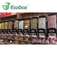 Distributeur de nourriture sèche de 13 litres, distributeur de bonbons et de snacks par gravité pour les distributeurs
