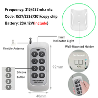 Télécommande personnalisée, prise en charge OEM ODM, fréquence, logo, bouton, télécommande universelle à copier pour maison intelligente