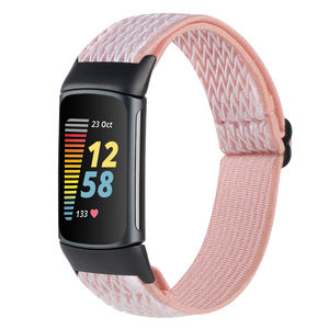 Bracelet de montre élastique en Nylon pour <span class=keywords><strong>Fitbit</strong></span> <span class=keywords><strong>Charge</strong></span> <span class=keywords><strong>5</strong></span> Bracelet respirant en Nylon <span class=keywords><strong>Sport</strong></span> Solo - Product Image 5