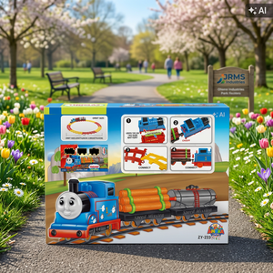 Ensemble de 11 Pièces de Circuit de Train de Dessin Animé en Plastique avec Train Électrique pour Enfants de 2 à 4 Ans - Product Image 5