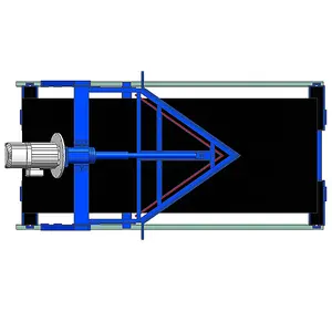 V-type Plough Diverer System Material Flow Direction Control Discharging Device For Belt Conveyor System