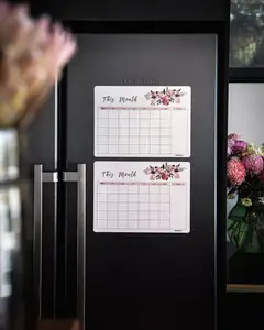 Droog Uitwissen Koelkast Magnetische Kalender Whiteboard Magnetische Kalender Voor Koelkast Muur Thuis Keuken Decor Boodschappenlijst Magneet