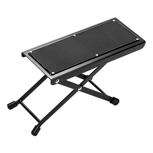 Reposapiés Ajustable de 4 Niveles <span class=keywords><strong>para</strong></span> Guitarra, Pedal Plegable de Metal <span class=keywords><strong>para</strong></span> Instrumentos, Reposapiés Antideslizante <span class=keywords><strong>para</strong></span> Guitarra Clásica y Ukelele - Product Image 1