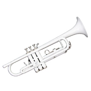 Chine OEM Orchestre B Plat Trompette Trompette Corps En Laiton En Acier Inoxydable Valve Piston Blanc Noir Argent Coloré Trompette - Product Image 1