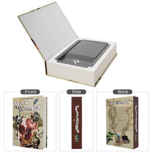 Coffre-fort dissimulé Alice en forme de livre avec serrure à clé et compartiment secret pour documents - Product Image 4