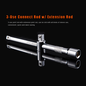 Juego de Herramientas Profesional para Reparación de Autos, Bicicletas y Automóviles, con Llave de Trinquete, Puntas Torx, Dados, Mangos y Estuche Rígido - Product Image 6