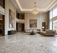 Dalles de terrazzo modernes pour bibliothèques, hôtels, restaurants, escaliers, halls et sols d'atriums scolaires