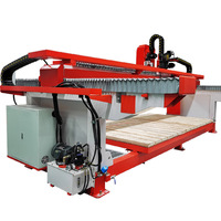 Machine à découper le pierre HUALONG HLSQ-400s à 4 axes, scie à pont à 45 degrés, machine à découper les carreaux pour granit, marbre, plan de travail