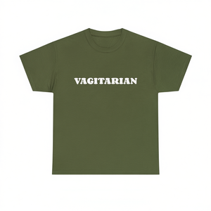 T-Shirt Vagitarian Unisex per Adulti, Manica Corta, Collo Rotondo, Stampa Serigrafica, Abbigliamento Promozionale - Product Image 3