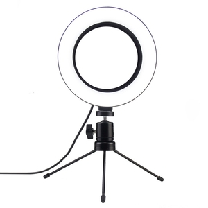 Luce ad Anello LED Dimmerabile da 10 Pollici con Supporto per Telefono, Luce di Riempimento per Selfie, Treppiede in Materiale ABS per Riprese Video su TikTok e <span class=keywords><strong>YouTube</strong></span> - Product Image 6