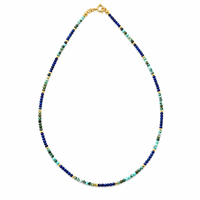Collier artisanal en tungstène et lapis-lazuli pour femmes, style ethnique, vie quotidienne, bijoux vintage, accessoires de mode