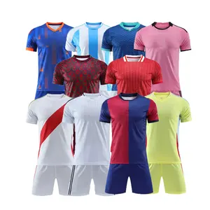 أحدث موديلات أزياء كرة القدم المهنية لعام 2024 لباس جيرسي للنادي لباس جيرسي من البوليستر للرجال زي كرة القدم