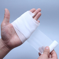 Bandage élastique PBT 10cm*4.5m, accessoire de trousse de premiers secours, gaze extensible pour soins des plaies, rétention de pansements et fixation de splints