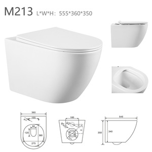 Ceramica wc a doppio sciacquone con ciotola quadrata rondella da donna M215 appesa a muro tipo fabbrica di esportazione diretta per uso <span class=keywords><strong>bagno</strong></span> - Product Image 5