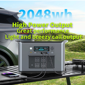 Estación de Energía Portátil de Litio de 2000W, Nueva, con Salida Solar, Impermeable, para Uso en Casa y Auto, Enchufe Europeo, MPPT Pure XG-KX2000W AC - Product Image 4