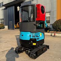 Mini-excavatrice 1,5 tonne avec flèche pivotante et cabine fermée, livraison gratuite, vente chaude, excavatrice domestique 1 tonne 3 tonnes