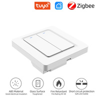 LangYeao I /2/3 Gang Tuya ZigBee Smart Life Pas de neutre Pas de capacité Interrupteur à bouton-poussoir mural intelligent Relais de maintien magnétique