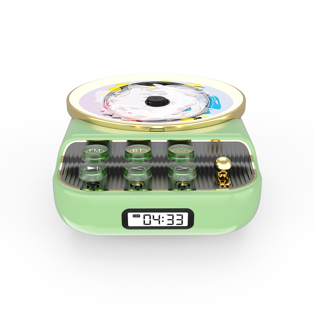 New Design Nice-looking CD Player BT 5.0 Rechargeable Music Player for Home Portable Lovely CD Music Player With USB AUX