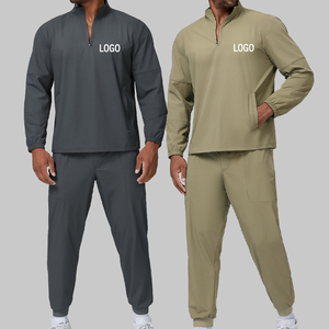 Felpa con Mezza Zip Unisex Personalizzata per Tutte le Stagioni, Leggera, ad Asciugatura Rapida, <span class=keywords><strong>Abbigliamento</strong></span> Sportivo per Fitness e Jogging, Tuta Casual con Cappuccio - Product Image 6