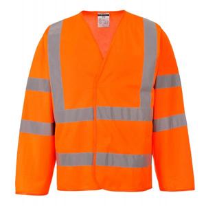 PORTWEST - C473ORRS/M High visibility <b>orange</b> two band and brace jacket - EAN 5036108141722 <b>HI</b>-<b>VIS</b> WORKWEAR - Product Image 1