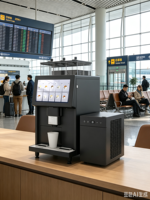 Machine à café automatique de table, machine à café intelligente à écran tactile en libre-service pour les bureaux et les lieux commerciaux