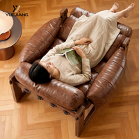 Fauteuil de salon moderne fait main en tissu écologique avec housse amovible et pieds en bois pour la maison, le bureau, le salon, l'hôtel, la salle à manger et les loisirs