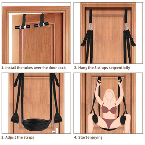 ของเล่นทางเพศสำหรับคู่รักที่แกว่งประตูปรับได้ของเล่นทางเพศที่มีเครื่องพันธนาการขา - Product Image 4