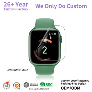 Protector de Pantalla para <span class=keywords><strong>Apple</strong></span> <span class=keywords><strong>Watch</strong></span> Series 12 SE4 OEM, Película TPU Suave Antihuellas, Lisa, 40/42/44/46mm, Proveedor al por Mayor - Product Image 1
