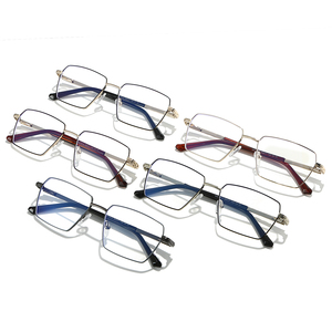 Montures optiques anti-lumière bleue en métal 2025 pour hommes, styles classiques d'affaires, montures de lunettes de mode, montures de lunettes - Product Image 4