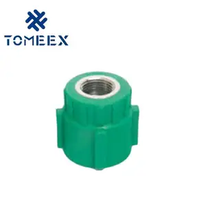 Customizable Green PPR Female Reducer Adapter 50mm Forge Fitted Elbow with Square Head OEM Supported 3-Year Warranty