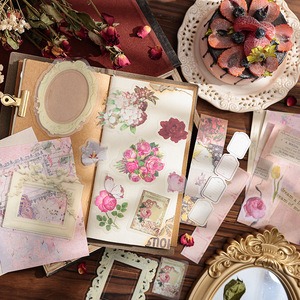 50 feuilles/paquet, pack rétro à double matière, série « Le siècle <span class=keywords><strong>du</strong></span> dérèglement », autocollants décoratifs DIY pour carnets faits main - Product Image 3