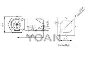 กุญแจล็อคแบบหมุน 1/4 รอบ สำหรับตู้ ผลิตจากโลหะผสมสังกะสีคุณภาพสูง พร้อมกุญแจ 3 ดอก มาตรฐาน ANSI เกรด <span class=keywords><strong>2</strong></span> สำหรับเครื่องจุดบริการทางการเงิน - Product Image 3