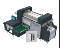 Machine de reliure numérique entièrement automatique pour albums photo plats, état neuf, composants clés : moteur, pompe, PLC, 2400 feuilles/heure