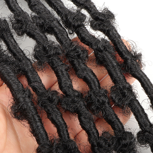 VASTO biondo rosso nuovo 18 24 pollici farfalla locs crochet prelooped pretwisted farfalla locs dei capelli trecce crochet treccia dreadlock - Product Image 4