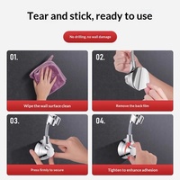Support de Douche Universel Réglable Sans Perçage au Design Moderne et Simple pour Salle de Bain, Outil d'Extension pour Usage Domestique