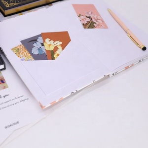 2026 Dear Diary papel de impresión personalizado Tapa dura A5 <span class=keywords><strong>diario</strong></span> cuadernos de escritura Rosa planificador semanal de boda libros de notas con borde dorado - Product Image 4