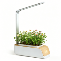 Jardinière intelligente à arrosage automatique pour bureau, kit de jardinage hydroponique avec minuterie automatique