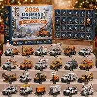 Calendrier de l'Avent Véhicules Marins 24 Pièces Ornements Bateaux et Sous-marins en Acrylique Boîte Mystère Compte à Rebours 24 Jours Ensemble de Jouets Cadeau Surprise